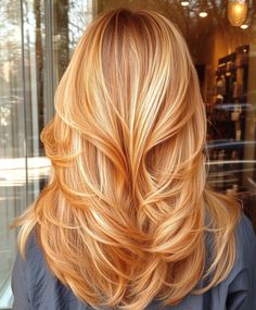 warm Blonde Balayage with Golden Highlights