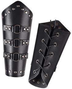 PRICES MAY VARY. Authentic Design: Inspired by historical Viking and medieval designs, these leather bracers add a touch of authenticity to any costume or reenactment outfit. (Note: Price is for 1 piece). Quality Materials: Crafted from durable faux leather, these wristbands are designed for longevity and frequent wear, with attention to detail in every stitch. Adjustable Fit: Equipped with buckles or laces, each bracer can be adjusted to fit a range of arm sizes, ensuring comfort and flexibilit Viking Bracers, Leather Gauntlets, Viking Medieval, Historical Viking, Leather Gauntlet, Arm Guards, Leather Bracers, Leather Gear, Safety Gear