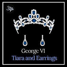 the logo for george v tia and earrings