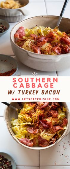 this southern cauliflower and turkey bacon casserole is the perfect side dish