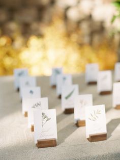 place cards are placed on top of each other