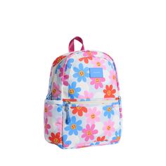 Our signature backpack recommended for Kindergarten- 3rd grade. For back to school, travel, and beyond. ♻ 90% of this bag is made from recycled materials Playful Backpack For Daily Use, Playful Standard Backpack For Daily Use, Student Backpack For Spring, School Backpack With Removable Pouch For Back To School, Back-to-school Backpack With Adjustable Straps, Playful Backpack With Adjustable Strap For Daily Use, Playful Everyday Standard Backpack, Everyday Backpack For End Of School Year, Everyday Spring Rectangular Backpack