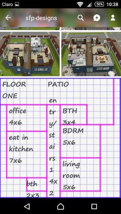 the floor plan for a house with different rooms