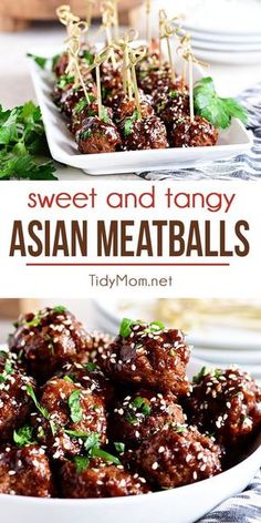 Asian Dishes For A Crowd, Asian Recipes For A Crowd, Asian Starters Appetizers, Meatball Party Appetizers, Chinese Food For A Crowd, Sides With Meatballs, Meat Ball Appetizers, Meat Ball Dinner Ideas, Asian Appetizers Easy