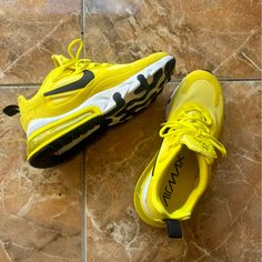 Only Wore An Hour. Like New. Box Not Included Shoes Nike Air, Nike Air Max 270, Air Max 270, Shoes Nike, Yellow Black, Black N Yellow, Womens Shoes Sneakers, Air Max, Nike Air Max