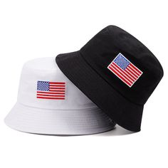 Stars And Stripes Embroidered Fisherman Sun-proof Bucket Hat Embrace a blend of style and functionality with our Stars And Stripes Embroidered Fisherman Sun-proof Bucket Hat. This versatile hat is designed to keep you cool and protected under the sun while showcasing your patriotic spirit. Perfect for outdoor adventures, beach days, or casual strolls, this bucket hat is a must-have accessory for anyone who values comfort and style. Key Features: Patriotic Design: The hat features a striking embr American Flag Patch, Bucket Hat White, Flag Patches, Stars And Stripes, Beach Days, Baseball Caps, Outdoor Adventures, American Flag, Woven Fabric