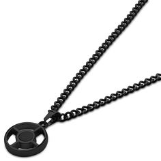 * Natural onyx
 * Comfortable curb links
 * Adjustable-length chain Wooden Jewelry Stand, S Necklace, Black Onyx Necklace, Onyx Necklace, Jewelry Stand, Root Chakra, Steel Necklace, Black Stainless Steel, Wooden Jewelry