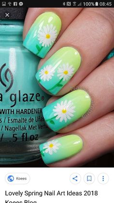 Long Lasting Nail Polish, Summer Manicure, Brighter Days, Floral Nail Art, Spring Nail Art, Pretty Designs, Spring Nail, Nail Designs Spring