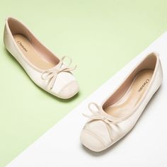 Silky Bowknot Ballet Flats | C.Paravano Festival Shoes, Chic Flats, Heel Grips, Stacked Necklaces, Brown Flats, Sparkle Jewelry, Platform Loafers, Blue Flats, Footwear Collection