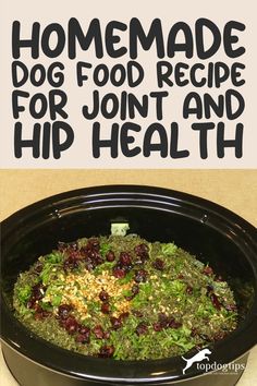 Recipe: Homemade Dog Food for Joint and Hip Health Food For Joints, Foods For Dogs, Dogs With Allergies, Pet Treats Recipes, Easy Dog Treat Recipes, Homemade Foods