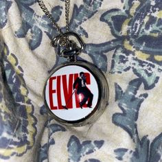 Elvis Presley Locket With Clock Inside Brand New Comes Past Your Boobs. Silver Clock Locket, Grateful Dead Dancing Bears, Western Necklaces, Chunky Statement Necklace, Bear Necklace, Silver Bead Necklace, Gold Bead Necklace, Pearl Charms, Heart Locket