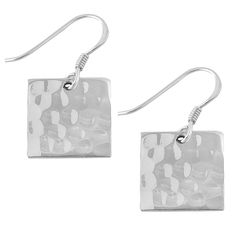 PRICES MAY VARY. Mimi Silver Sku# EN1 Weigh 3.84 g Measure 14 x 26 mm Stamped .925 Sterling Silver 30-day Money Back Guarantee A great selection from MIMI SILVER. These sterling silver earrings are a must-have for every jewelry collection. Stamped with the 925 trademark for authenticity. Drop Dangle Earrings, Square Earrings, Hammered Silver, Sterling Silver Earrings, Silver Earrings, Dangle Drop Earrings, Jewelry Collection, Dangle Earrings, Jewelry Earrings