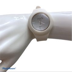 White Quartz Watch Has Adjustable White Silicone Band And Detachable Face With Stainless Steel Back, New Without Tags Still Has Protective Plastic On Face And Back, Never Worn, Will Need New Battery Since Original No Longer Works. Bundle And Save: 2 For $15 3 For $20 4 For $24 (Color May Vary Slightly From Photos Due To Lighting) Trendy Everyday White Watch, Trendy White Everyday Watch, Casual White Everyday Watch, Gold Wire Ring, Studio Jewelry, Bone Necklace, Jewelry Watch, Bangle Watches, Juicy Couture Charms