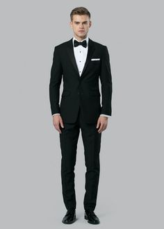 Slim Fit Tuxedo For Black-tie Events, Sleek Tailored Tuxedo With Suit Collar, Tailored Tuxedo With Suit Collar In Sleek Style, Slim Fit Tuxedo With Notch Lapel And Pressed Crease, Slim Fit Notch Lapel Tuxedo For Formal Occasions, Slim Fit Notch Lapel Tuxedo With Pressed Crease, Slim Fit Notch Lapel Tuxedo, Tuxedo Suits With Single Button For Black-tie Events, Sleek Tailored Tuxedo For Black-tie Events