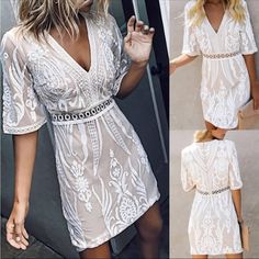 Endless Rose Embroidered Sequence Mini Dress. Brand New, With Tags! Size Xs. Perfect For All Things Bridal! White V-neck Dress With Floral Embroidery, Elegant Embroidered V-neck Mini Dress, White Fitted Lace Embroidered Dress, White Embroidered Mini Dress For Party, White Embroidered Spring Party Dress, White Embroidered Mini Dress For Brunch, White Fitted Embroidered Dress For Brunch, White Embroidered Fitted Dress For Brunch, White Lace Embroidered Dress For Spring