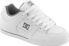 White Skate Shoes With Laces For Skateboarding, White Low-top Sneakers For Skating, White Urban Style Skate Shoes, Urban White Skate Shoes, Sporty Lace-up Skate Shoes For Skating, Sporty Low-top Skating Sneakers, Synthetic Vulcanized Sole Skate Shoes, White Urban Skate Shoes With Padded Tongue, White Lace-up Skate Shoes