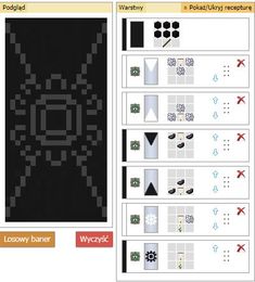 an image of a computer screen showing the instructions for how to make a pixel pattern