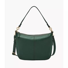 This leather crossbody in viridian green features 1 slide pocket, 1 zipper pocket, 1 back slide pocket with magnetic snap and 1 adjustable & detachable crossbody strap with 1 shoulder strap. Fossil leather products support responsible manufacturing via the Leather Working Group. Viridian Green, Bag Green, Leather Products, Green Bag, Crossbody Strap, Leather Working, Leather Crossbody Bag, Leather Crossbody, Fossil