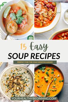 15 easy soup recipes for the cold months