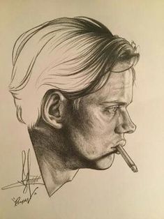 Bill Skarsgard Drawing, Bill Skarsgard Pennywise, Hemlock Grove, Famous Actors, Everything Funny, Drawing Easy, Art Stuff, Easy Drawings