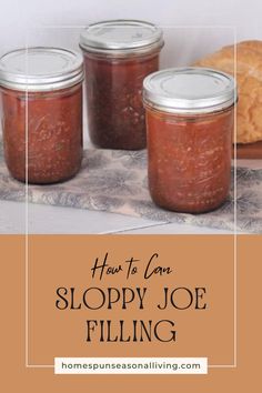 Keep your pantry stocked with this canning recipe for sloppy joe filling. Tender meat, savory sauce, and all the flavor you love.