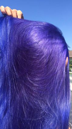 Blue Violet Hair Color, Blue Hair With Purple Tips, Blue Toned Purple Hair, Bluish Purple Hair, Blueish Purple Hair, Electric Purple Hair, Blue And Violet Hair, Ultra Violet Hair, Purple Blue Hair