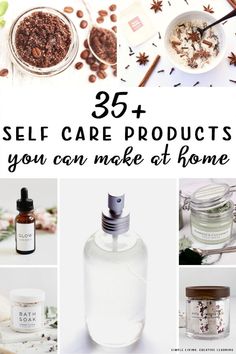 Self Love Diy Projects, Homemade Personal Care Products, Natural Self Care Products, Self Care Recipes Diy, Products For Self Care, Self Care Projects Ideas, Making Your Own Skin Care Products, Homemade Spa Products, Self Care Crafts Diy