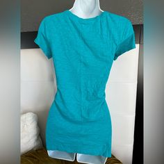 New With Tags Size Large Teal Green Model: Short Sleeve Pocket Round Neck T-Shirt Top 1122 Victoria's Secret Crew Neck T-shirt, Casual Short Sleeve Tops By Victoria's Secret, Victoria's Secret Casual Short Sleeve Top, Victoria's Secret Summer Stretch Tops, Victoria's Secret Stretch Summer Tops, Victoria's Secret Crew Neck T-shirt For Summer, Summer V-neck Tops By Victoria's Secret, Victoria's Secret Summer Tops With Short Sleeves, Victoria's Secret Short Sleeve Tops For Spring