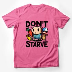 Cute Cartoon Character Foodie T-Shirt, Don't Starve Game Fan Apparel, Unisex Graphic Tee, Gift for Gamers Male T-Shirt Custom graphic T-Shirt.Customize your color Cat Graphic Tee, Cute Cartoon Characters, Gamer T Shirt, Cat Tee, Casual Summer Shirts, Gamer Gifts, Friends Shirt, Cartoon Dog, Art Shirts