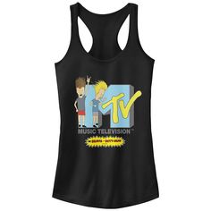 She'll love the look and feel of this Juniors' MTV Beavis And Butthead Logo Racerback Tank Top. FEATURES Scoopneck SleevelessFABRIC & CARE Cotton, polyester Machine wash Imported Size: X Small. Color: Black. Gender: female. Age Group: kids. Beavis And Butthead, Music Tv, Racerback Tank Top, Racerback Tank, Mtv, Gender Female, Fabric Care, Age Group, Scoop Neck