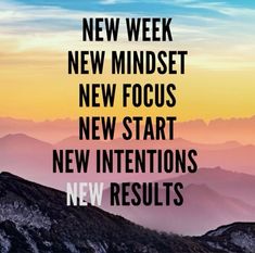 the words new minds, new minds, new focus, new start and new intentionss are