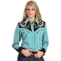 Check this out! Turquoise Shirt, Retro Western, Western Wear For Women, Shirts Women, Western Shirt, Blouse Dress, Sleeveless Tank