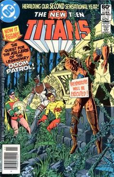 an old comic cover for the new titans