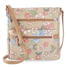 "This this Multisac Lorraine large crossbody bag can hold onto all of the essentials. This this Multisac Lorraine large crossbody bag can hold onto all of the essentials. 11\"H x 11.25\"W x 2.5\"D Crossbody strap length: 26'' Zipper closure Interior: 1 zip pocket and 2 slip pockets Exterior: 3 zip pocketsCONSTRUCTION & CARE Body: PU Lining: polyester Wipe clean Imported Size: One Size. Color: Rust/Coppr. Gender: female. Age Group: adult." Beige Crossbody Satchel With Zipper Pocket, Spring Travel Crossbody Shoulder Bag, Spring Travel Crossbody Satchel, Spring Bags With Zipper Pocket For Everyday Use, Spring Crossbody Shoulder Bag For Everyday Use, Everyday Spring Crossbody Shoulder Bag, Spring Everyday Crossbody Shoulder Bag, Spring Crossbody Satchel With Zipper Closure, Large Crossbody Bag