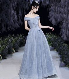 Sequined Tulle Prom Evening Dress, Sequin Glitter Tulle Evening Dress For Prom, Blue Glitter Tulle Ball Gown For Prom, Floor-length Glitter Tulle Evening Dress For Prom, Floor-length Glitter Tulle Prom Gown, Floor-length Glitter Tulle Evening Dress For Wedding, Floor-length Glitter Tulle Gown For Party, Glitter Tulle Floor-length Prom Gown, Blue Glitter Tulle Gown For Wedding