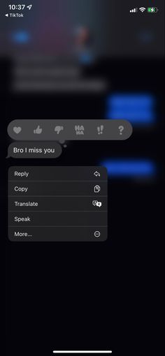 the text message is being displayed on an iphone's screen, and it appears to be