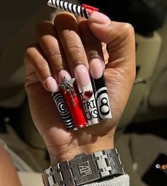 Ny Nails, Makeup Morphe, Long Square Nails, Colored Acrylic Nails, Long Square Acrylic Nails