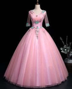 Pink Royal Dress, Light Wedding Dress, Prom Tips, Pink Pictures, Light Wedding Dresses, Fluffy Dress, Perfect Definition, Wedding Dress Evening, Prom Dresses Long Pink