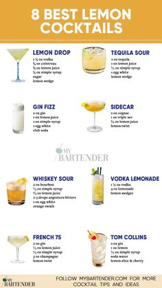 the 8 best lemon cocktails to drink this summer info on how to make it