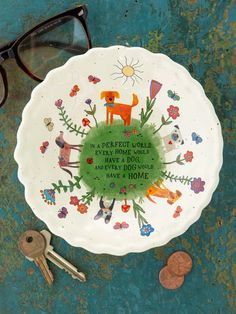 Cute Little Bowl - Every Dog Has A Home-view 1 Pet Owner Gifts, Halloween Furniture, Art Pole, Cat Ceramic, Puzzle Crafts, Trinket Bowl, Decorative Planters, Candle Vase, Tiny Treasures