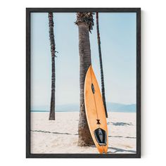 PRICES MAY VARY. ELEVATE YOUR SPACE: Bring the chill and adventurous vibe of the beach indoors with this surfboard wall art and palm tree tree wall decor from Haus and Hues. The combination of pale blue and sandy hues makes the gentle peach tone stand out creating a classic coastal design that never goes out of style. Incorporating beach wall art and coastal-themed decor into your space has never been easier and more affordable GICLEE ART PRINTS: Haus and Hues' beach art wall decor is a high-qua Surfer Room Decor, Beach Prints Wall Art, Beach Themed Wall Art, Surf Wall Art, Haus And Hues, Beach Art Prints, California Palm Trees, Trees Wall Art, Beach Prints