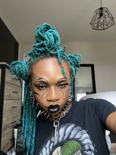 Alt Hair, Alt Makeup, Dark Skin Beauty, Alternative Hair