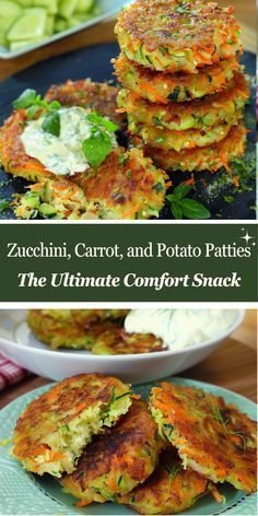 zucchini, carrot and potato patties the ultimate comfort snack