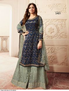 #eBay #eBayStore #eBaySeller #Women #PartyCocktail #Ethnic #Blue #Indian #Maxupto46inch #SalwarKameez #Winter #Adjustable #Floral #India #RoundNeck #Embroidered #DryCleanOnly #DoesNotApply #Heavyjacquardsilk #DecentFabric https://www.ebay.com/str/decentfabric Pakistani Sharara Suit, Pakistani Sharara, Plazzo Suits, Gaun Fashion, Salwar Kameez Online, Sharara Suit, Salwar Kamiz, Designer Kurtis, Indian Dress