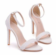 Comfy Wedding Shoes, Bride Heels, Wedding High Heels, Wedding Shoes Lace, Crystal Heels