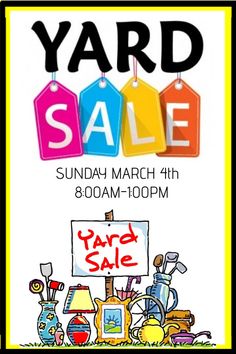 the yard sale is on and it's time to get ready for some fun