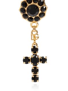 Find DOLCE & GABBANA Cross-pendant Drop Earrings on Editorialist. gold-tone/black brass polished finish drop design glass crystal embellishment cross pendant logo pendant clip-on hooks These earrings come as a pair. Feminine Chic, Drop Design, Eternity Wedding Band, Black And Brass, Pendant Rings, Crystal Embellishment, Drops Design, Gold Drop Earrings, Glass Crystal