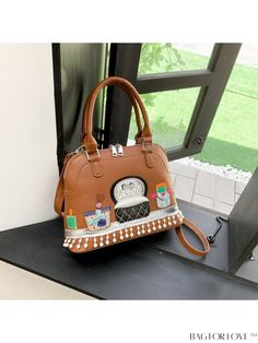 BagForLove - Stylish Brown Embroidered Shoulder Bag for Fashionable Casual Commuting Product Description Color Brown Type Dome Bag Style Fashionable Strap Type Adjustable Pattern Type Cartoon Closure Type Zipper Coating 100% Polyurethane Composition 100% Polyurethane Material PU Leather Details Pictures Similar Products h2 { text-align: center; } /* æ¢è¡ */ li{ white-space: normal; word-break: break-all; word-wrap: break-word; } .red-box { width: 100%; display: flex; flex-direction: row; flex-wrap: wrap; justify-content: center; } .red-box > div { width: 190px; height: 250px; margin: 10px; } .red-box > div > a > img { width: 190px; height: 250px; } .size-box { width: 100%; margin: auto; white-space: nowrap; } .table { border-collapse: collapse; border-spacing: 0; width: 100%; table-layou Embroidered Satchel With Double Handle, Travel Satchel With Embroidered Double Handle, Embroidered Brown Shoulder Bag For Shopping, Embroidered Satchel Shoulder Bag For School, Brown Embroidered Shoulder Bag For Shopping, Casual Brown Embroidered Bag, Casual Brown Embroidered Shoulder Bag, Trendy Embroidered Travel Bag, Top Handle Embroidered Satchel For Travel