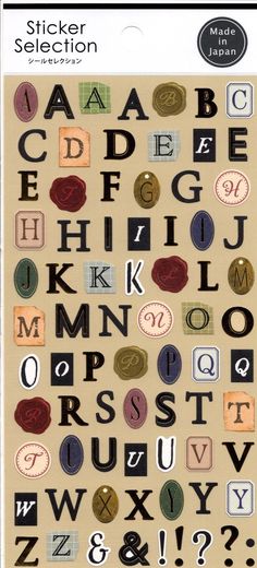 the alphabet is made up of different types of letters and numbers, including one for each letter