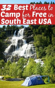 the best places to camp for free in south east usa